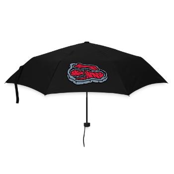 Steak juteux sanglant Grill Master - Parapluie standard - noir - Devant