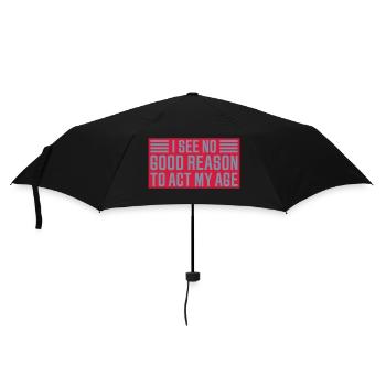 to act my age - Umbrella (small) - black - Front