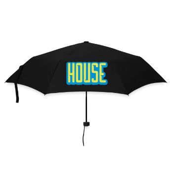 Conception de logo de lettrage de maison - Parapluie standard - noir - Devant