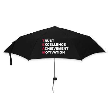 Teamwork - Umbrella (small) - black - Front