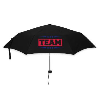 team - Regenschirm (klein) - Schwarz - Vorne