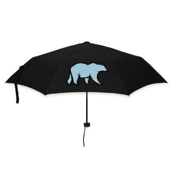 Eisbär - Regenschirm (klein) - Schwarz - Vorne