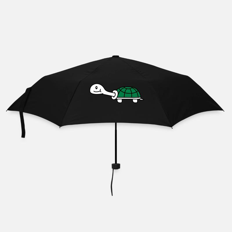 Cute Turtle - Regenschirm (klein) - Schwarz