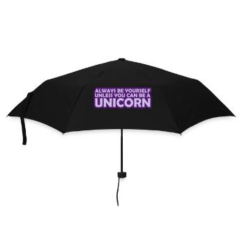 soyez vous-même licorne citation - Parapluie standard - noir - Devant