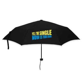 single now your chance - Regenschirm (klein) - Schwarz - Vorne