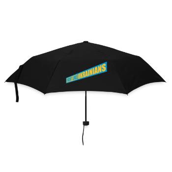 fight like ukrainians quote - Umbrella (small) - black - Front