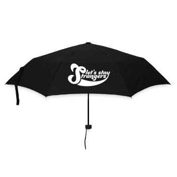 lets stay strangers quote - Umbrella (small) - black - Front