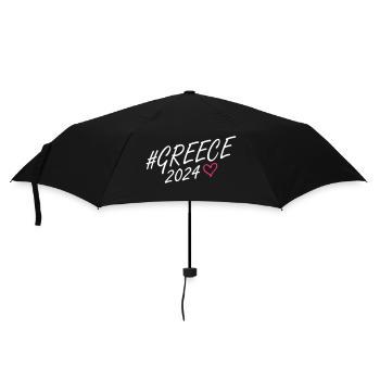 Greece 2024 Heart Journey - Umbrella (small) - black - Front
