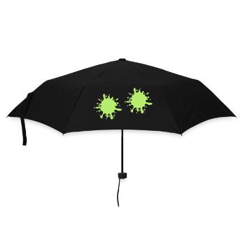 Splashes of paint - Umbrella (small) - black - Front