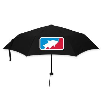 logo sport rouge bleu pêche au poisson pêché - Parapluie standard - noir - Devant