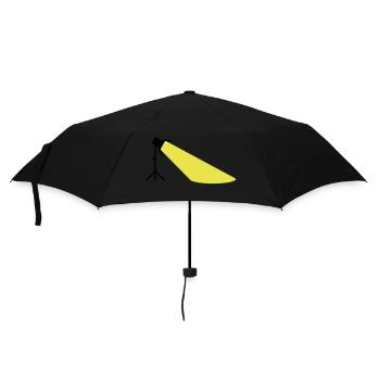 Projecteurs sur support avec cône de lumière bicolore - Parapluie standard - noir - Devant