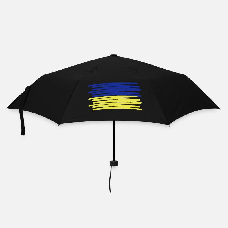 Ukraine Stroke Brush Stroke - Umbrella (small) - black