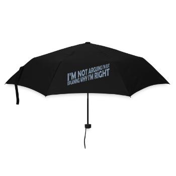 I m not arguing - Umbrella (small) - black - Front