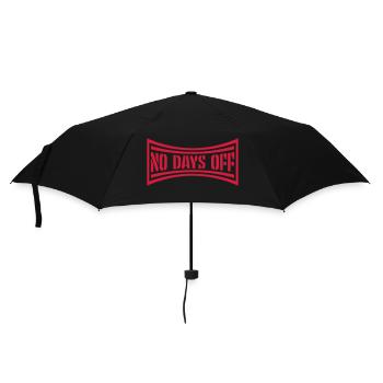 no days off quote - Umbrella (small) - black - Front