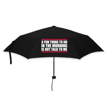 ne me parle pas - Parapluie standard - noir - Devant