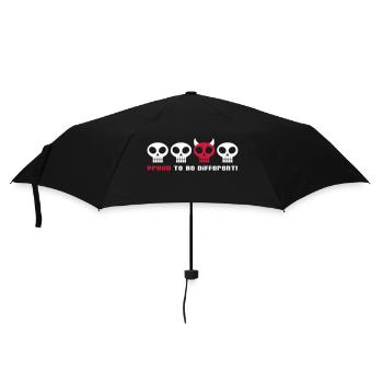 DIFFÉRENTS CRÂNES PUNKY - 2C - Parapluie standard - noir - Devant