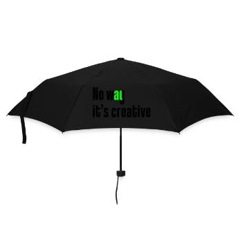 Auf keinen Fall ist es kreativ - Regenschirm (klein) - Schwarz - Vorne