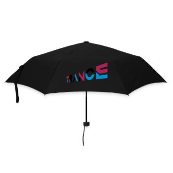 Music Trance Lettering Design - Umbrella (small) - black - Front