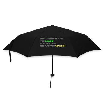 The Consistent Plan You Follow Is Better - Umbrella (small) - black - Front