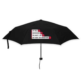 ce que je dis citation - Parapluie standard - noir - Devant