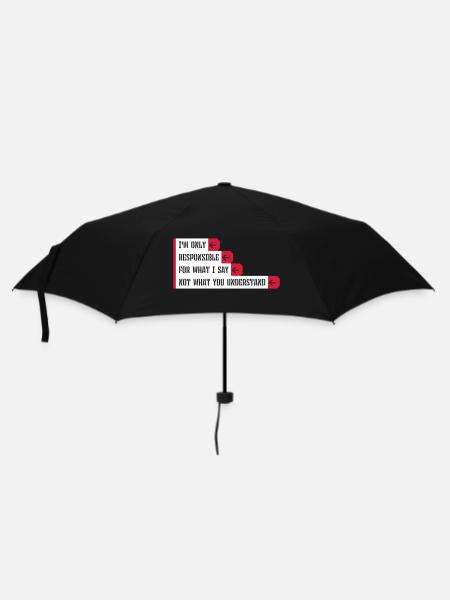 ce que je dis citation - Parapluie standard - noir
