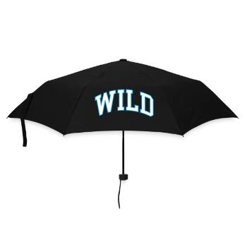 Wild - Regenschirm (klein) - Schwarz - Vorne