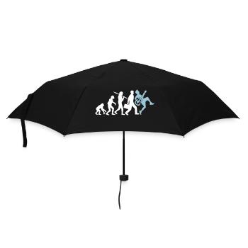 Guitar Evolution Play Bassist Guitarist Music - Umbrella (small) - black - Front