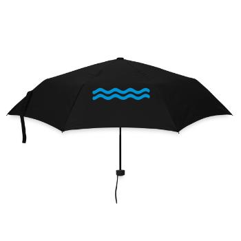 2541614 15797735 swimming - Umbrella (small) - black - Front