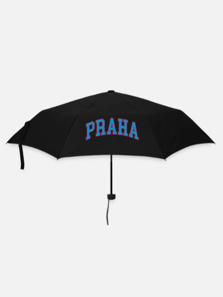 Praha prag - Regenschirm (klein) - Schwarz