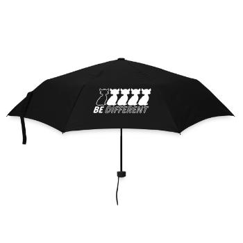Be Different Cats Friends Be Different - Umbrella (small) - black - Front