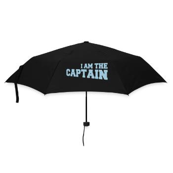 Je suis le capitaine marin disant texte citation logo - Parapluie standard - noir - Devant