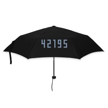 Marathon 42195 meters - Umbrella (small) - black - Front