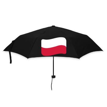 polen_flagge_2c - Umbrella (small) - black - Front