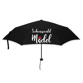 Schwarzwaldmädel - Regenschirm (klein) - Schwarz - Vorne