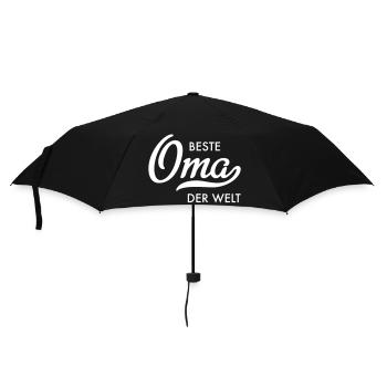 Beste Oma der Welt - Regenschirm (klein) - Schwarz - Vorne
