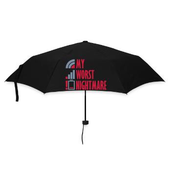 Mon pire cauchemar Logos - Parapluie standard - noir - Devant