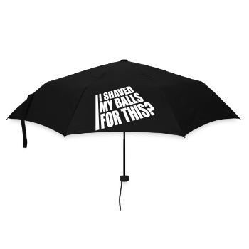 I shaved my balls - Umbrella (small) - black - Front