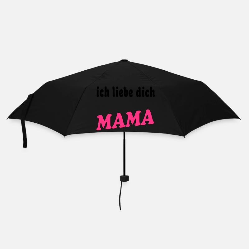Ich liebe dich mama - Regenschirm (klein) - Schwarz