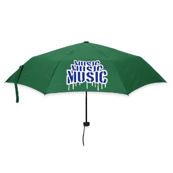 Musique Graffiti Spray Stamp Musique Dire Gouttes - Parapluie standard - vert bouteille - Devant