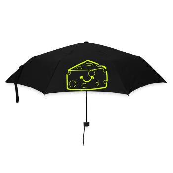 Cheese Smile - Regenschirm (klein) - Schwarz - Vorne