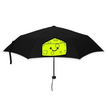 Cheese Smile - Regenschirm (klein) - Schwarz - Vorne
