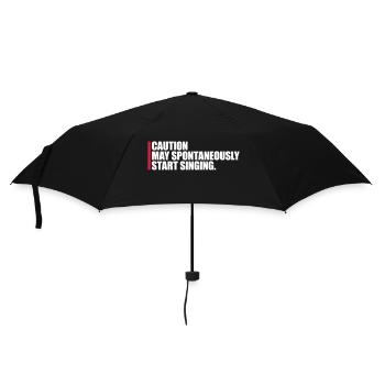 may spontaneously start singing - Umbrella (small) - black - Front
