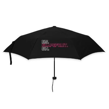 Eis Pink Grapefruit Gin - Regenschirm (klein) - Schwarz - Vorne