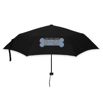 Caressez votre chien en disant - Parapluie standard - noir - Devant
