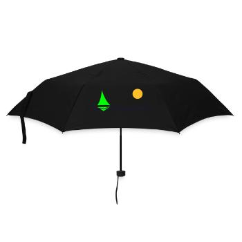 Mer et bateau - Parapluie standard - noir - Devant