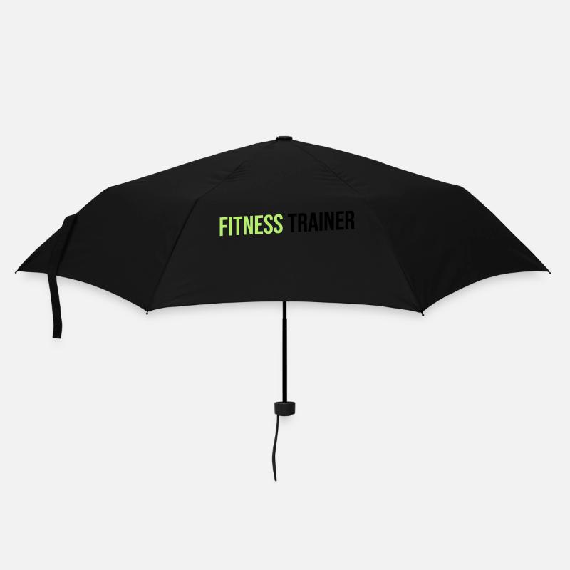 fitness trainer green black - Umbrella (small) - black