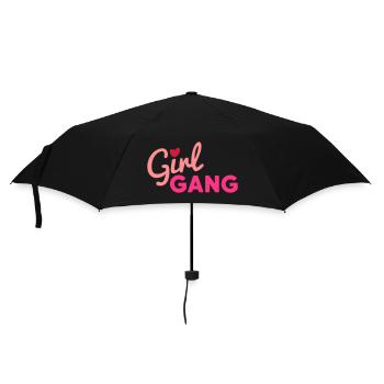 Girl Gang (cœur comme i-dot) - Parapluie standard - noir - Devant