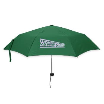 womens rights Feminist Zitat - Regenschirm (klein) - Flaschengrün - Vorne