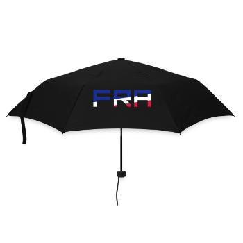 Drapeau FRA France France couleurs bleu blanc rouge - Parapluie standard - noir - Devant