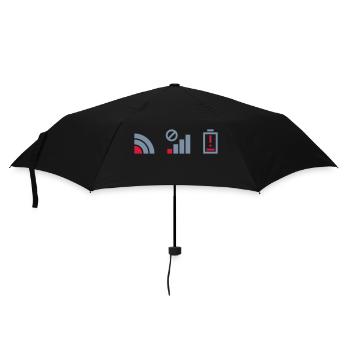 Cellular no connection battery - Umbrella (small) - black - Front